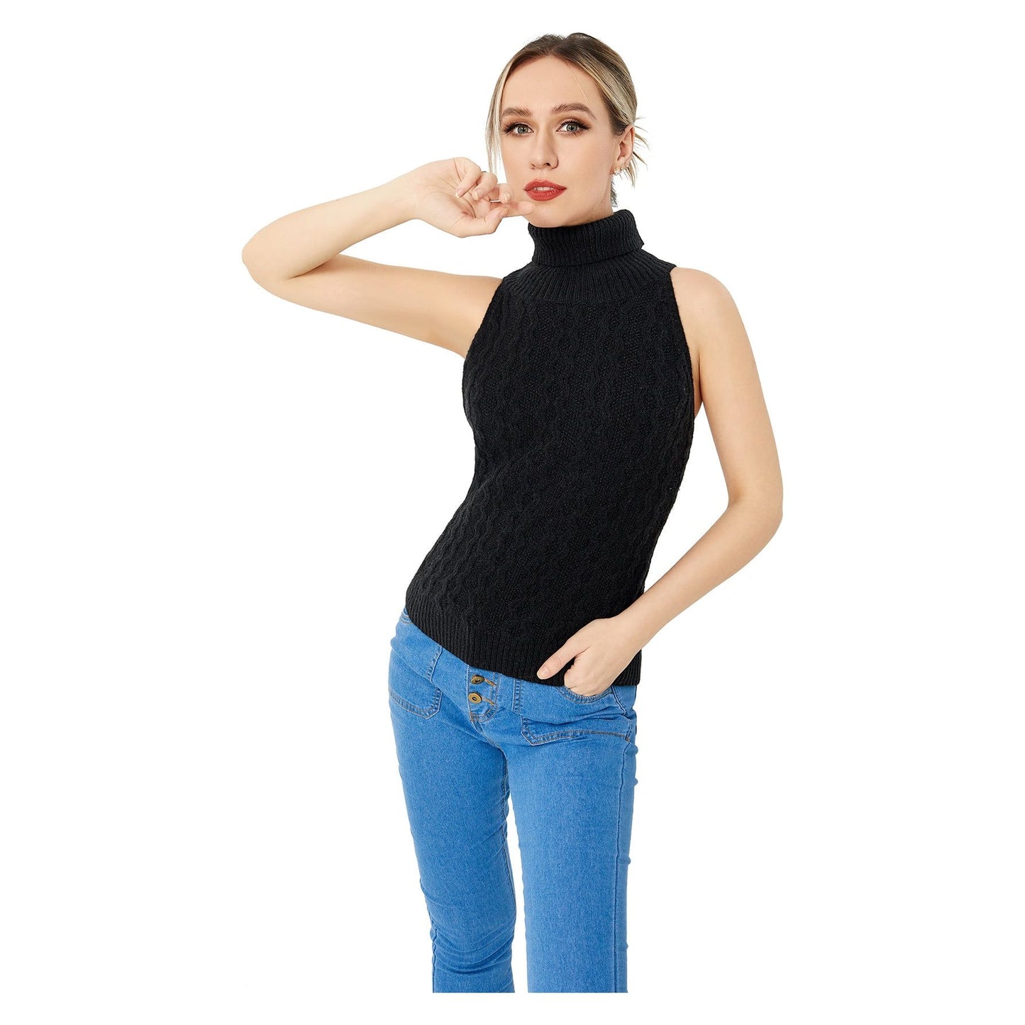 Buy Online Premimum Quality, Trendy and Highly Comfortable Stretch Casual Turtleneck Sweater - FEYONAS