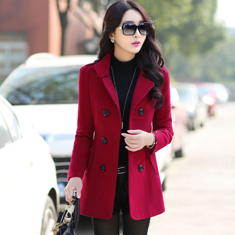 long wool winter coat for ladies