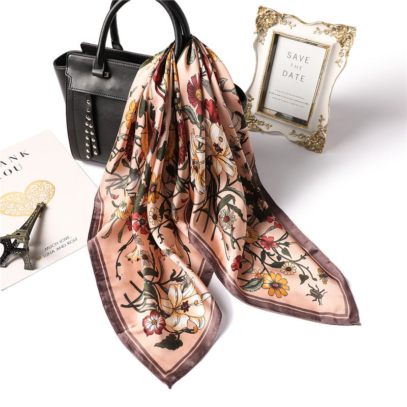 hair wrap, neck scarf, bandana, or handbag accessory. Stylish and versatile!