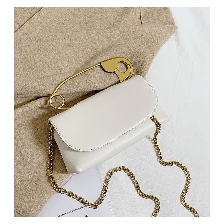 Buy Online Premimum Quality, Trendy and Highly Comfortable Personality Fashion Pin Top Handle Purse Leather Women Handbag - FEYONAS