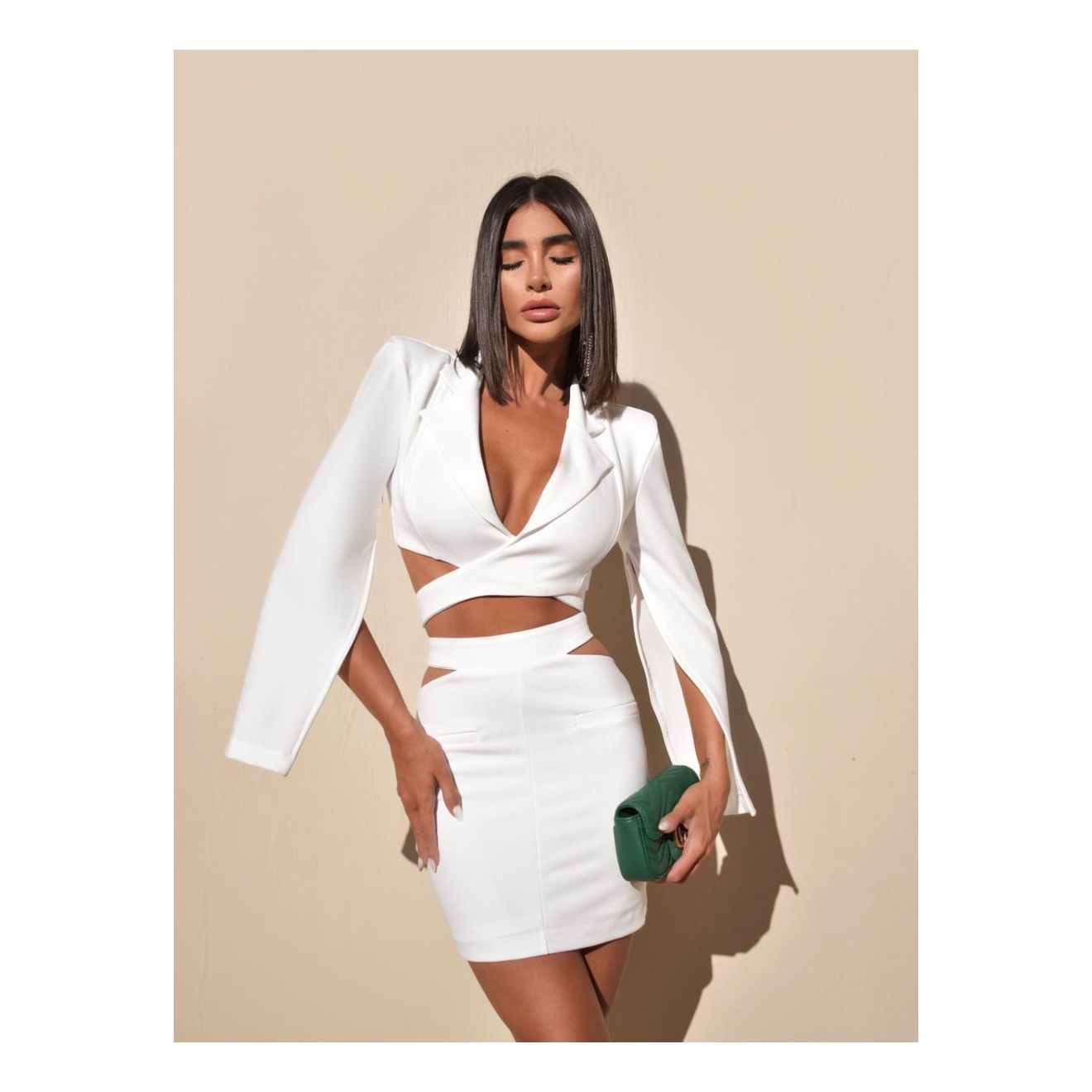 Partywear Short Skirt Suit