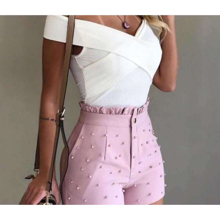 Buy Online Premimum Quality, Trendy and Highly Comfortable Sexy Beads Shorts Women - FEYONAS