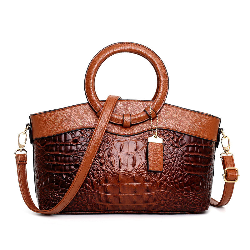 Buy Online Premimum Quality, Trendy and Highly Comfortable Designer Crocodile Woman Leather Bag - FEYONAS