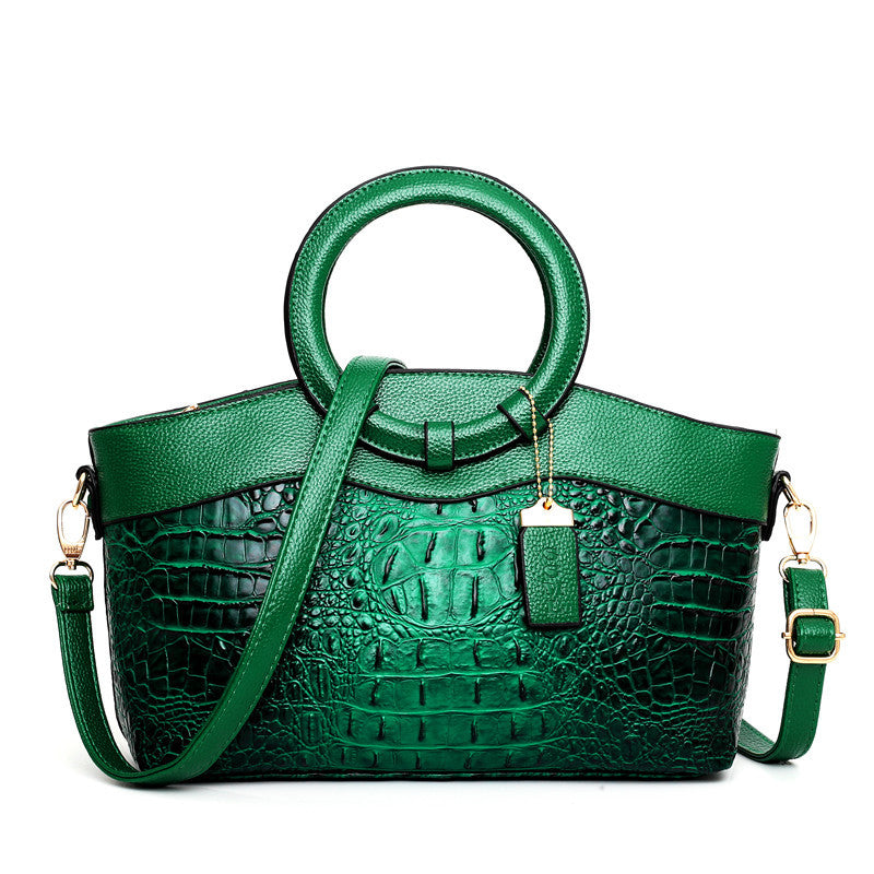 Buy Online Premimum Quality, Trendy and Highly Comfortable Designer Crocodile Woman Leather Bag - FEYONAS