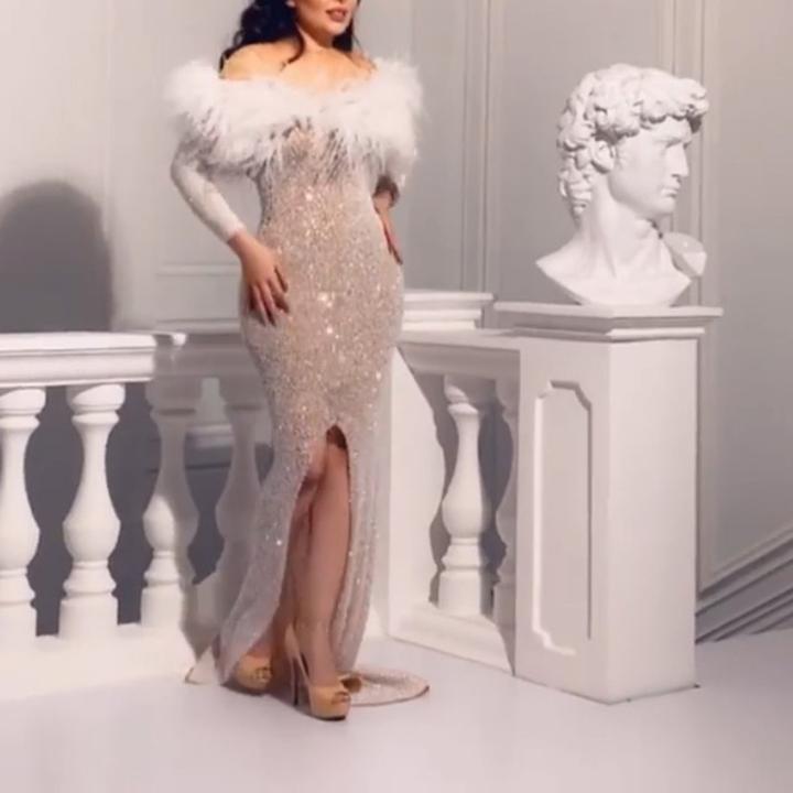 Buy Online Premimum Quality, Trendy and Highly Comfortable Ladies Sexy Party Evening Dress Fashion Dress - FEYONAS