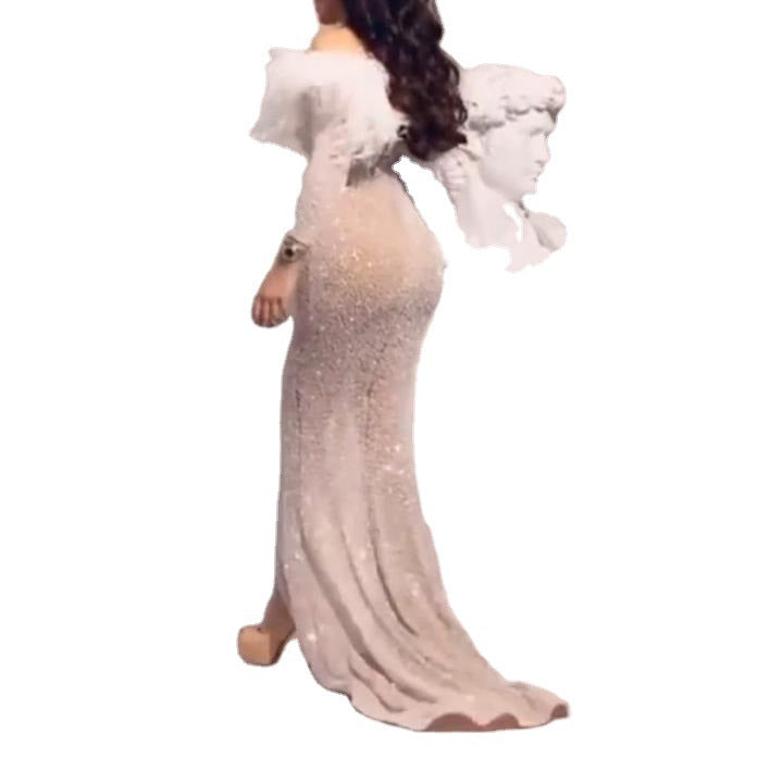Buy Online Premimum Quality, Trendy and Highly Comfortable Ladies Sexy Party Evening Dress Fashion Dress - FEYONAS