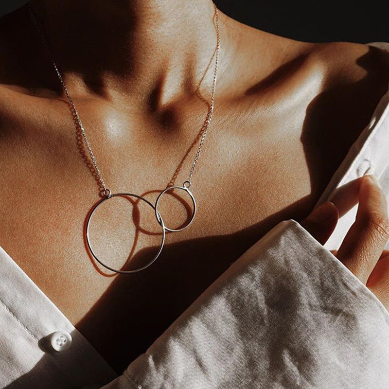 Buy Online Premimum Quality, Trendy and Highly Comfortable Necklace Double OT Chain Necklace - FEYONAS