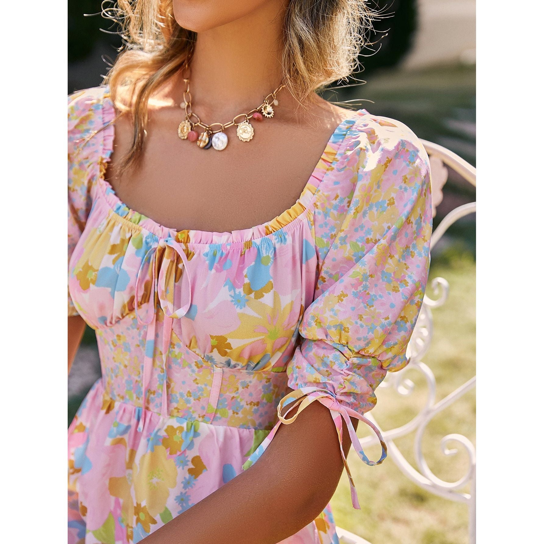 Buy Online Premimum Quality, Trendy and Highly Comfortable Spring And Summer Printed Frock - FEYONAS