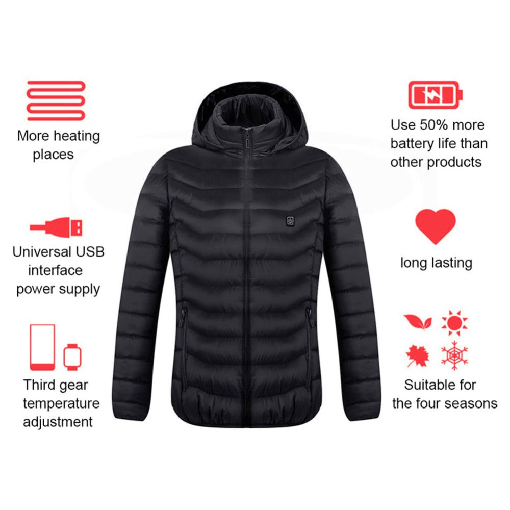 Buy Online Premimum Quality, Trendy and Highly Comfortable New Heated Coat USB Electric Jacket - FEYONAS