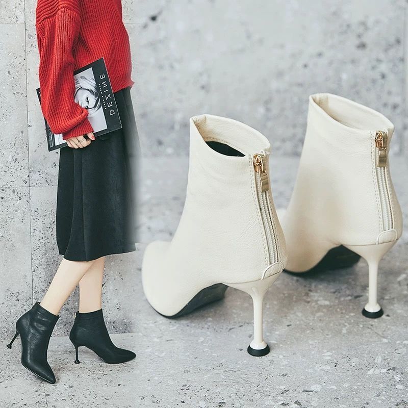 Buy Online Premimum Quality, Trendy and Highly Comfortable High Heels Women Winter Short Boots Stiletto - FEYONAS