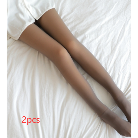 Buy Online Premimum Quality, Trendy and Highly Comfortable Unique Fake Translucent Leggings Tights Fall And Winter Warm Fleece - FEYONAS