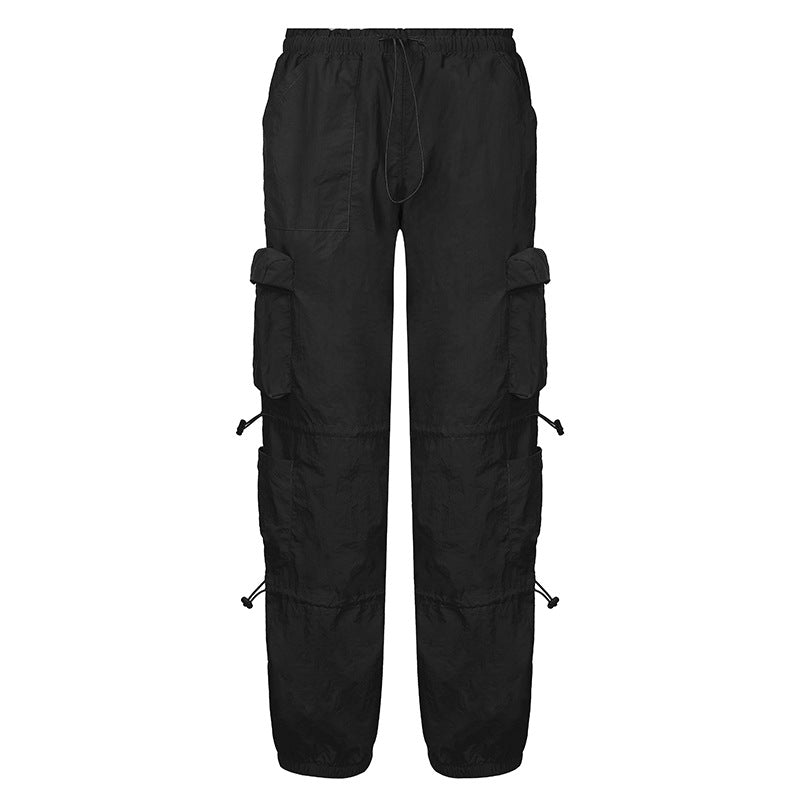 Buy Online Premimum Quality, Trendy and Highly Comfortable Autumn And Winter Hip Hop Style Low Waist Tooling Denim Pants Casual Pants - FEYONAS