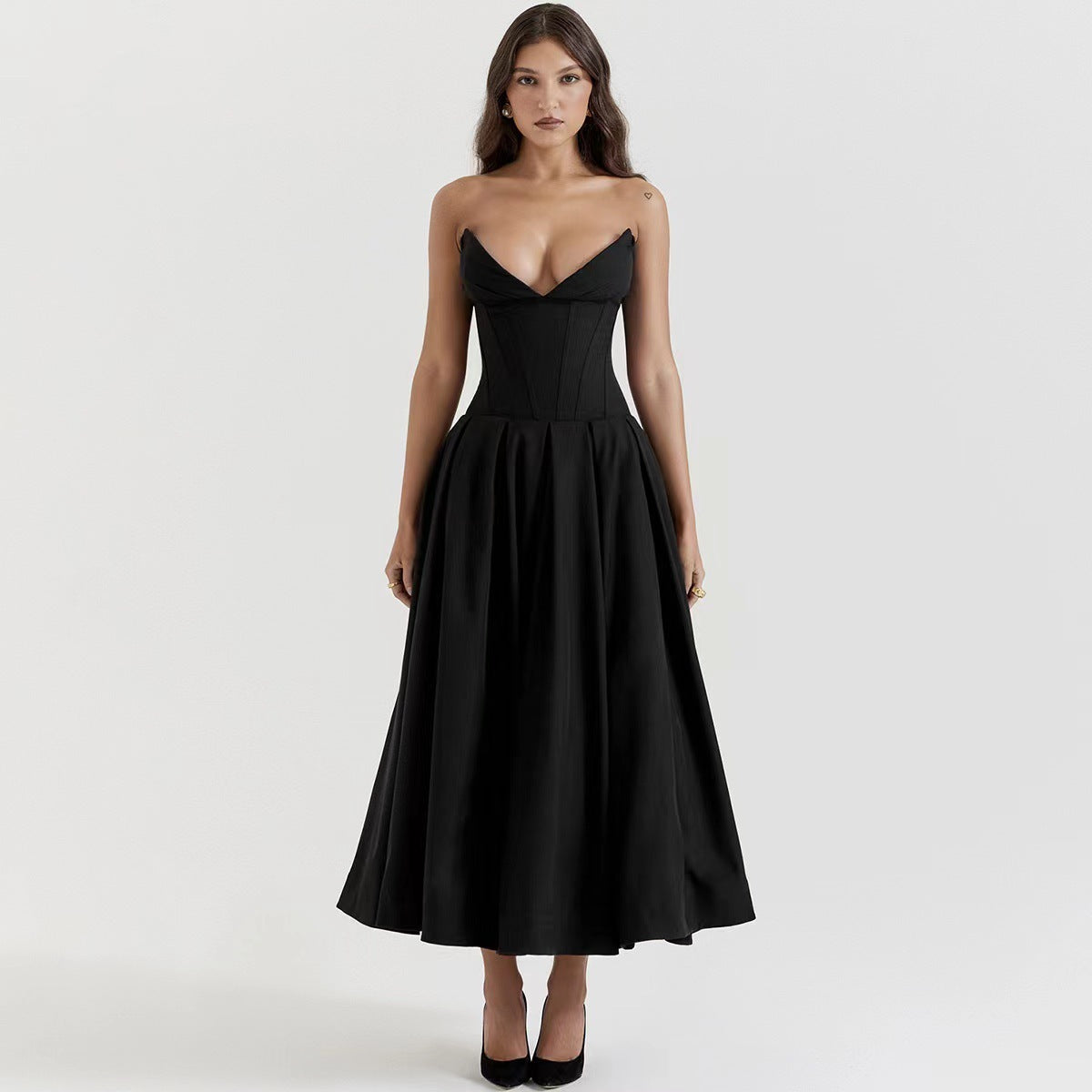 Fashion Tube Dress Backless Fishbone Corset Dresses For Party and Wedd – Feyonas