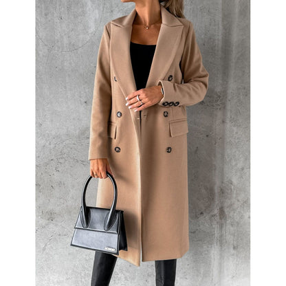 full length winter wool coat for ladies
