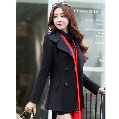 black woolen coat for ladies