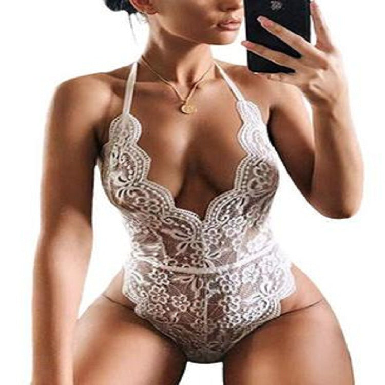 Buy Online Premimum Quality, Trendy and Highly Comfortable Superhit Lace Lingerie Bodysuit - FEYONAS