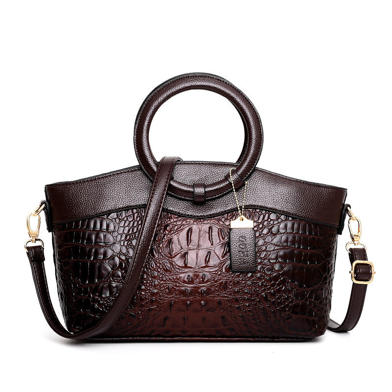 Buy Online Premimum Quality, Trendy and Highly Comfortable Designer Crocodile Woman Leather Bag - FEYONAS