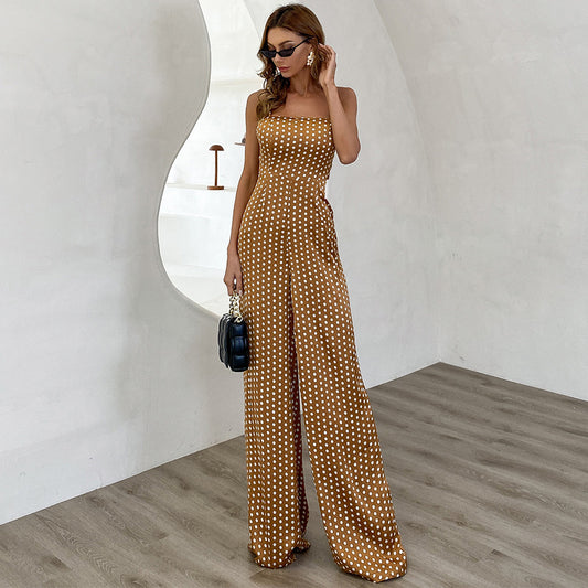 Buy Online Premimum Quality, Trendy and Highly Comfortable Sexy Spring And Summer Strapless Jumpsuit - FEYONAS
