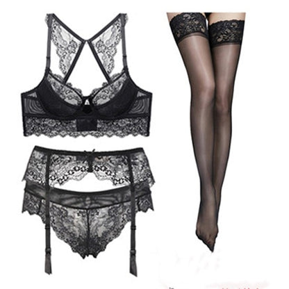 Buy Online Premimum Quality, Trendy and Highly Comfortable Bra stockings lingerie set - FEYONAS