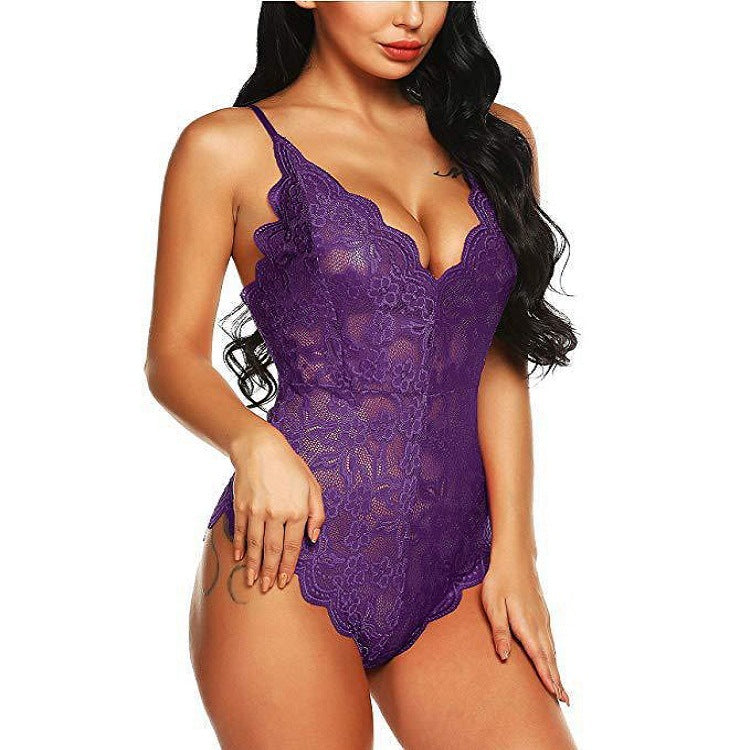 Buy Online Premimum Quality, Trendy and Highly Comfortable Superhit Lace Lingerie Bodysuit - FEYONAS
