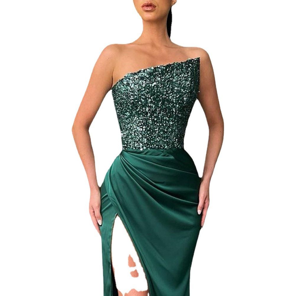 Buy Online Premimum Quality, Trendy and Highly Comfortable Fashion One-piece Long Evening Dress - FEYONAS