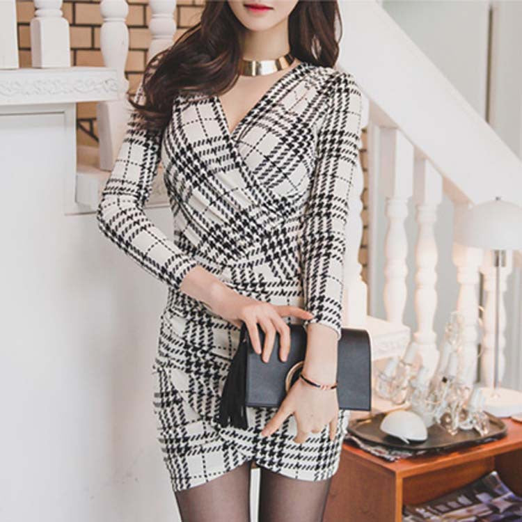 Buy Online Premimum Quality, Trendy and Highly Comfortable Autumn winter long sleeve dress - FEYONAS