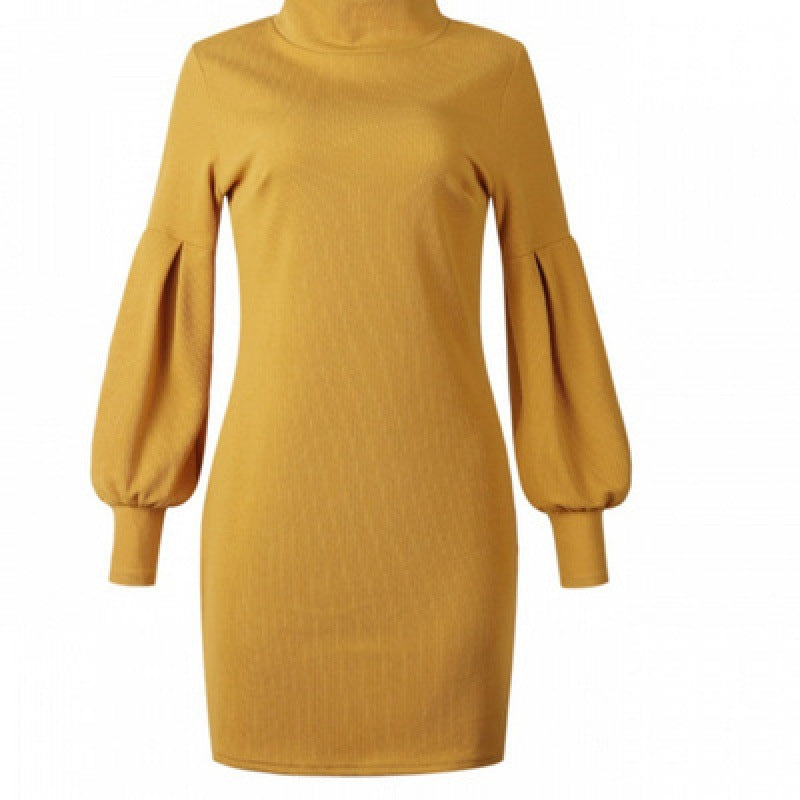 Buy Online Premimum Quality, Trendy and Highly Comfortable Winter Women's High Collar Knitted Dress - FEYONAS