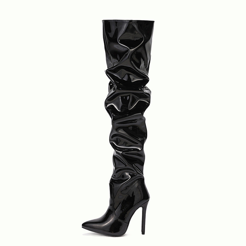 Buy Online Premimum Quality, Trendy and Highly Comfortable Knee High Long Boots Women Fashion Super High Heel Party Shoes - FEYONAS